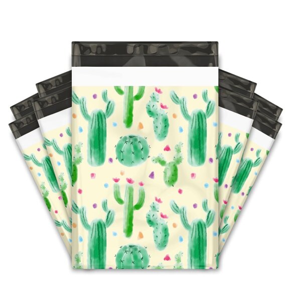 25 Cactus Designer Poly Mailers 10x13 - Picture 1 of 3